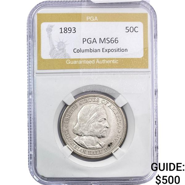 1893 Columbian Expo Half Dollar PGA MS66