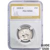 Image 1 : 1939-D Washington Silver Quarter PGA MS66