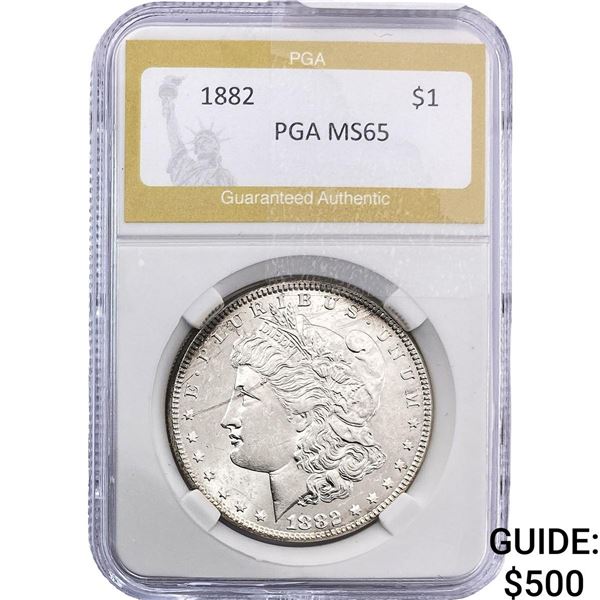 1882 Morgan Silver Dollar PGA MS65