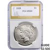 Image 1 : 1928 Silver Peace Dollar PGA MS64