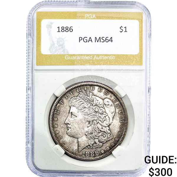 1886 Morgan Silver Dollar PGA MS64