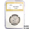 Image 1 : 1911 Canada Silver Half Dollar PGA MS61