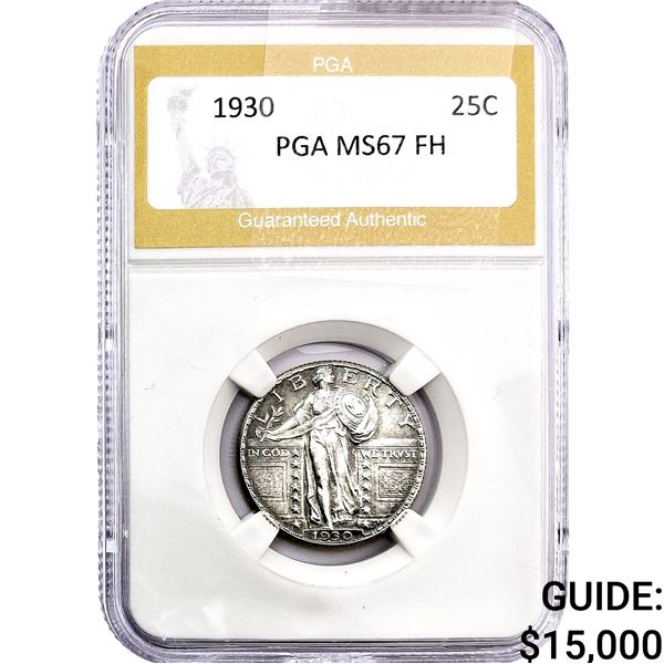 1930 Standing Liberty Quarter PGA MS67 FH
