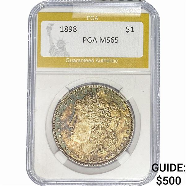 1898 Morgan Silver Dollar PGA MS65