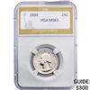 Image 1 : 1932 Washington Silver Quarter PGA MS63