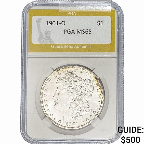 1901-O Morgan Silver Dollar PGA MS65