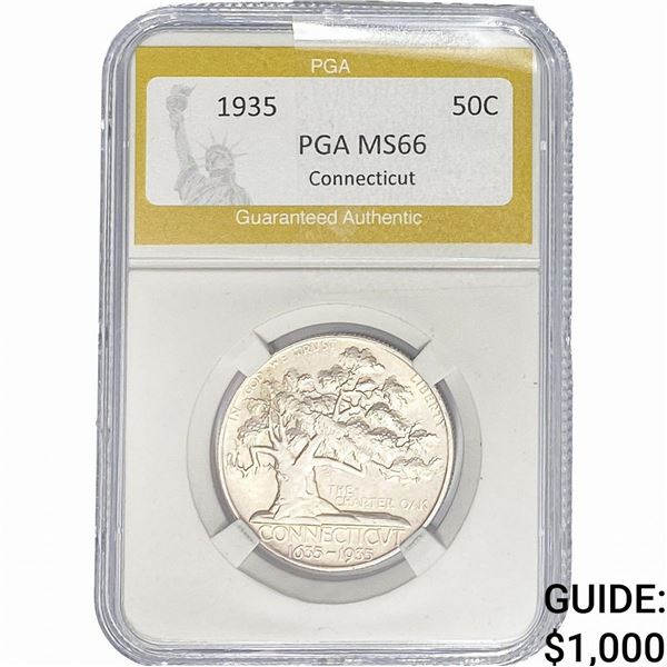 1935 Connecticut Half Dollar PGA MS66