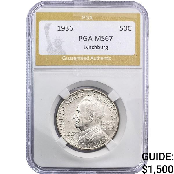 1936 Lynchburg Half Dollar PGA MS67