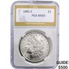 Image 1 : 1881-S Morgan Silver Dollar PGA MS65