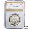 Image 1 : 1945 Walking Liberty Half Dollar PGA MS65