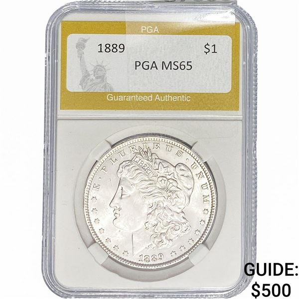 1889 Morgan Silver Dollar PGA MS65