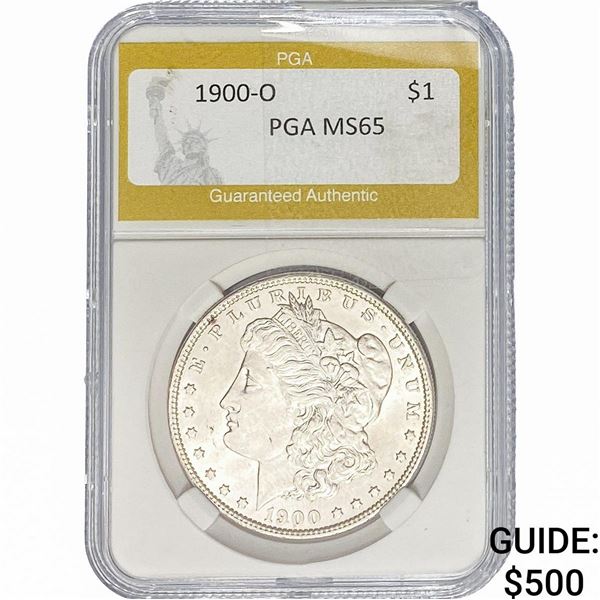 1900-O Morgan Silver Dollar PGA MS65