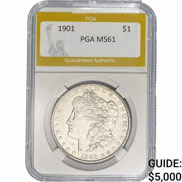 1901 Morgan Silver Dollar PGA MS61