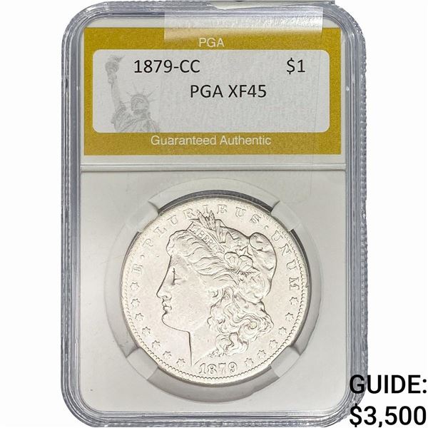 1879-CC Morgan Silver Dollar PGA XF45