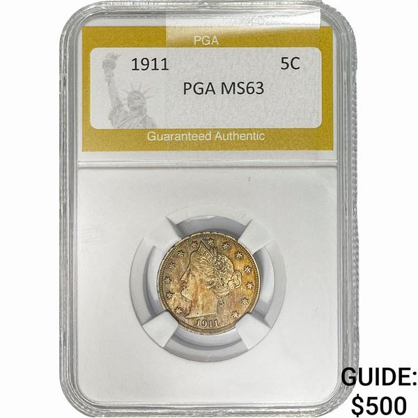 1911 Liberty Victory Nickel PGA MS63