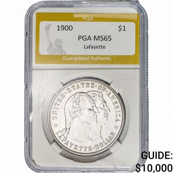 1900 Lafayette Silver Dollar PGA MS65