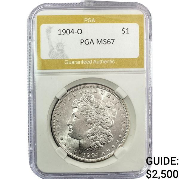 1904-O Silver Peace Dollar PGA MS67