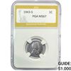 Image 1 : 1943-S Wheat Cent PGA MS67