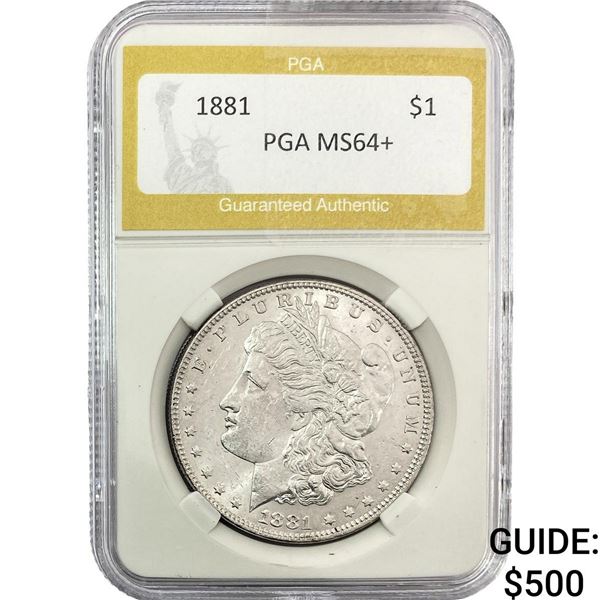1881 Morgan Silver Dollar PGA MS64+