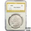 Image 1 : 1881 Morgan Silver Dollar PGA MS64+
