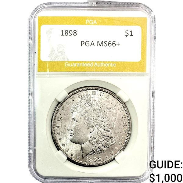 1898 Morgan Silver Dollar PGA MS66+
