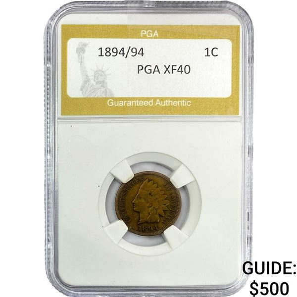 1894/94 Indian Head Cent PGA XF40