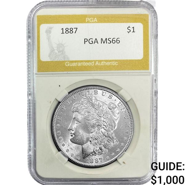 1887 Morgan Silver Dollar PGA MS66