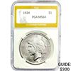 Image 1 : 1924 Silver Peace Dollar PGA MS64