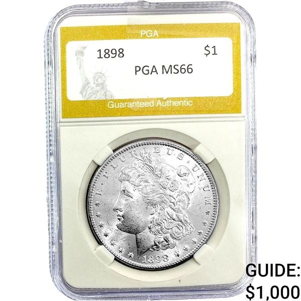 1898 Morgan Silver Dollar PGA MS66