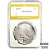Image 1 : 1925 Silver Peace Dollar PGA MS65