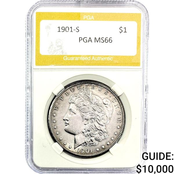 1901-S Morgan Silver Dollar PGA MS66