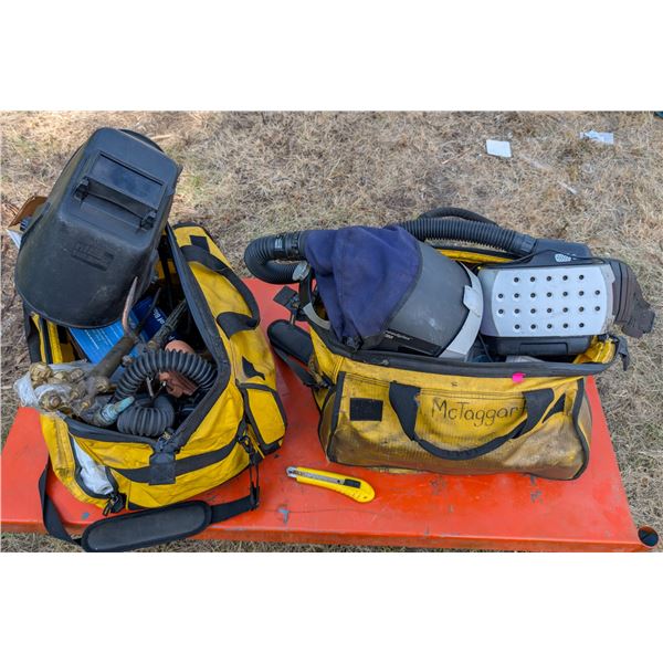 2 BAGS OF ASSORTED WELDING SUPPLIES