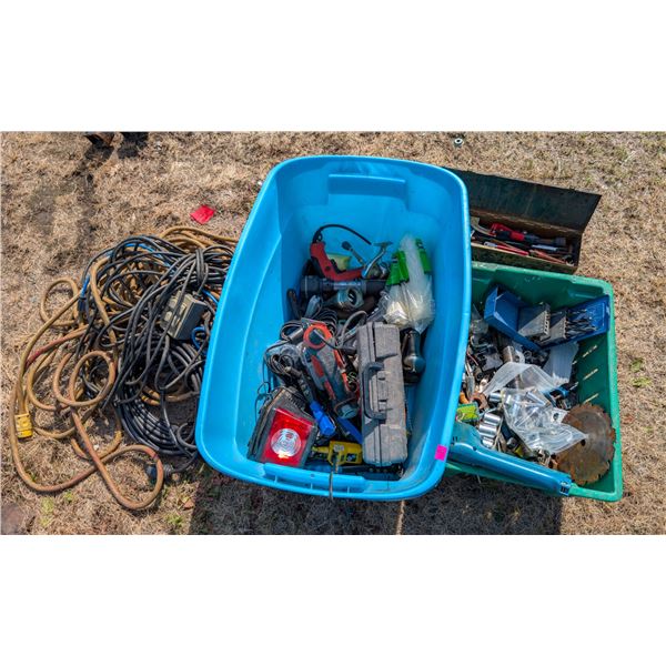 LARGE LOT OF ASSORTED TOOLS INCL: POWER TOOLS,