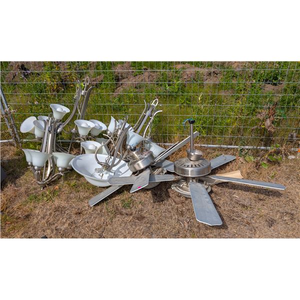 LOT OF 6 ASSORTED LIGHT FIXTURES