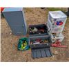 Image 1 : LOT OF ASSORTED HANDTOOLS W/ 3 DRAWER STORAGE UNIT