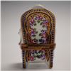 Image 2 : Limoges France Petit Chair Form Hinged Porcelain Treasure Box