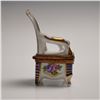 Image 4 : Limoges France Petit Chair Form Hinged Porcelain Treasure Box
