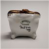 Image 6 : Limoges France Petit Chair Form Hinged Porcelain Treasure Box