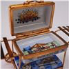 Image 3 : Limoges Porcelain Trinket Box, Barbecue Grill with Picnic Scene