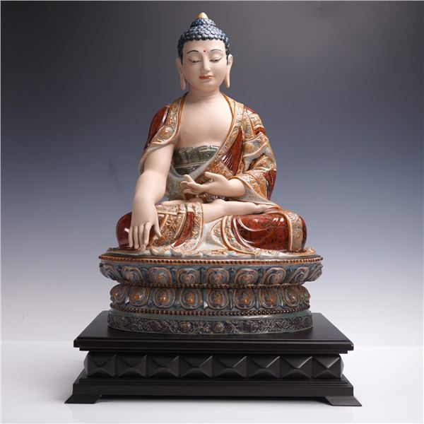 Lladro Gres Sculpture, Shakyamuni Buddha Earth 01012524