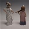 Image 3 : 2pc Nao by Lladro Figurines Girl with Violin and How Pretty