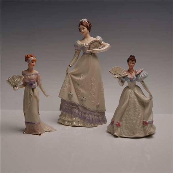 3pc Lenox Figurines: Beauty of the Ball, Ivory Grand Waltz, &  First Dance