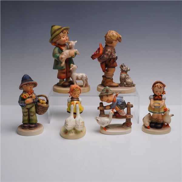 6pc Goebel Hummel Figurines, Children with Animals