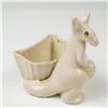 Image 3 : 2pc Niloak Blue Squirrel and Boxing Kangaroo Ceramic Planters