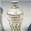 Image 2 : 3pc  Dutch Delftware Pottery, Pitcher, Vase and Slipper