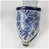 Image 4 : 3pc  Dutch Delftware Pottery, Pitcher, Vase and Slipper