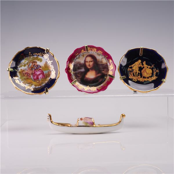 4pc Limoges Miniature Tableware Set