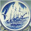 Image 3 : 14-Piece Vernon Kilns Moby Dick Nautical Dinnerware Set by Rockwell Kent