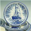 Image 4 : 14-Piece Vernon Kilns Moby Dick Nautical Dinnerware Set by Rockwell Kent