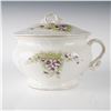 Image 8 : 4pc Bona Fama Alba China Violet-Pattern Wash Set with Lid